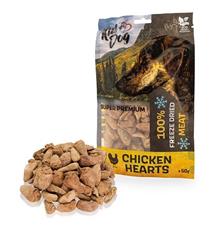 KIDDOG SUPER PREMIUM 100% kuřecí srdíčka sušená mrazem 
