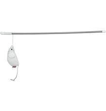 Hrací prut s myškou, 46 cm, catnip, plast/polyester 46cm