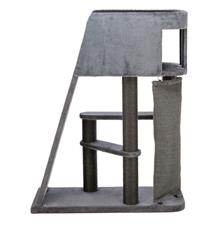Škrabadlo ACTIVE, 96 x 38 / 122 cm, s lezeckou rampou, šedá