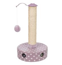 JUNIOR škrabadlo pro koťata ø 26 cm/ 47 cm, fleece/sisal, světlá lila