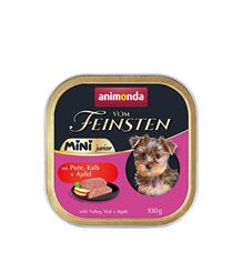 ANIMONDA paštika Vom Feinsten MINI Junior - krůta, telecí, jablko  pro psy 