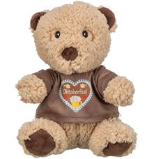 Oktoberfest Teddy, plyšový medvídek bez zvuku,  béžová/hnědá - LIMITOVANÁ NABÍDKA 27 cm