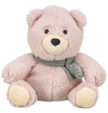 Vánoční medvídek Teddy, bez zvuku, 19 cm, růžová