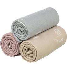 Vánoční fleecová deka LILJA, mix barev (béžová, šedá, starorůžová)