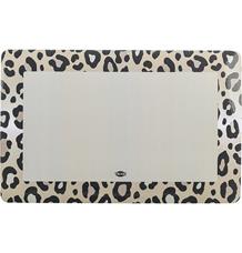 Prostírání pod misky LEO,  44 x 28 cm, šedá, hnědá/leopardí 1 ks