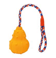 Vrhací "HOKAIDO" z přírodní tvrdé gumy 10 / 43 cm na laně, HipHop Dog 1 ks