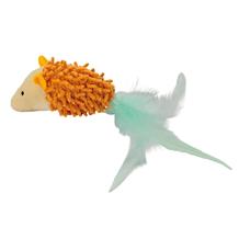 Myš "MAX" s rolničkou a peříčky, HipHop Cat 1ks/9cm