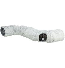 HARVEY plyšový hrací tunel / donut, ø 25 cm/160 cm, šedá