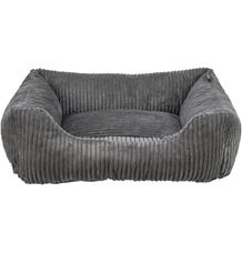 Vital Bed JONNA ortopedický obdélníkový pelech, manšestrový plyš, tmavě šedá 120x80cm