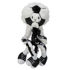 FIFA 2026 fotbalový míč s nožičkami, 32 cm, chlupatý plyš, bílá/černá - LIMITOVANÁ NABÍDKA 1ks