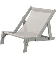 Venkovní plážové křeslo pro kočky, 33 × 37 × 51 cm, do 15 kg, šedá 1 ks