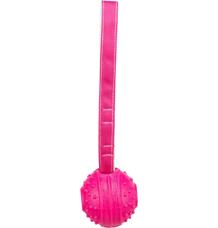 Soft & Strong, míček s poutkem, TPR, růžová 1ks/29cm