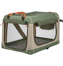 Tranportní přepravka COMFY, S: 47.5 x 44.5 x 70 cm, olivová/béžová 1 ks