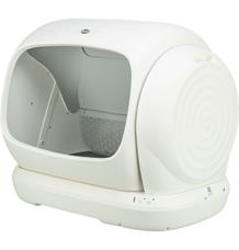 Automatická samočisticí toaleta pro kočky, XL: 63 × 51 cm, bílá