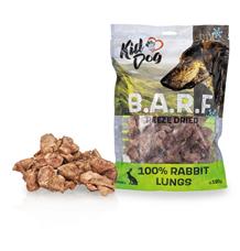 KIDDOG B.A.R.F. 100 % Rabbit Lungs freeze dried - králičí plíce sušené mrazem 180 g