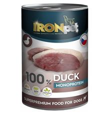 IRONpet Dog Duck (Kachní) 100% Monoprotein, konzerva