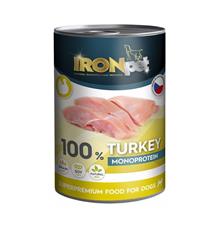 IRONpet Dog Turkey (Krůta) 100% Monoprotein, konzerva