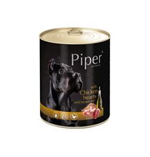 PIPER s kuřecími srdíčky a hnědou rýží, konzerva pro psy 400g PIPER s kuřecími srdíčky a hnědou rýží, konzerva pro psy 400g