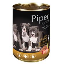 PIPER JUNIOR s kuřecími žaludky a hnědou rýží, konzerva pro štěňata 400 g PIPER JUNIOR s kuřecími žaludky a hnědou rýží, konzerva pro štěňata 400 g