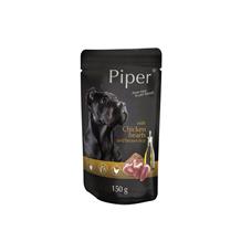 PIPER s kuřecími srdíčky a hnědou rýží, kapsička pro psy 