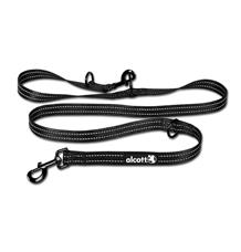 Alcott Nastavitelné vodítko pro psy, černé velikost L Alcott Nastavitelné vodítko pro psy, černé velikost L