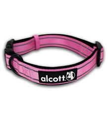 Alcott Reflexní obojek pro psy, Adventure, růžový