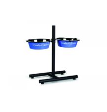 Beeztees Stojan na misky černý včetně misek 2x2530ml Beeztees Stojan na misky černý včetně misek 2x2530ml