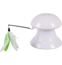 Flamingo Interaktivní hračka pro kočky lazer a peří 2v1 18 x 17cm Flamingo Interaktivní hračka pro kočky lazer a peří 2v1 18 x 17cm