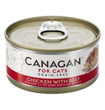 Canagan Cat konz. - Kuře s hovězím  75 g
