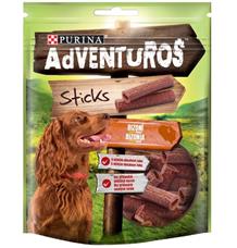Adventuros snack dog - tyčinky s bizoní přích. 120g