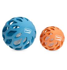 Karlie Gumová mřížkovaná koule s LED světlem uvnitř 8,3cm oranžová Karlie Gumová mřížkovaná koule s LED světlem uvnitř 8,3cm oranžová