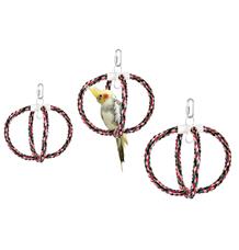 Karlie Závěsná bavlněná houpačka pro ptáky, průměr 24cm Karlie Závěsná bavlněná houpačka pro ptáky, průměr 24cm