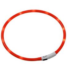 Karlie LED světelný obojek oranžový obvod 20-75cm Karlie LED světelný obojek oranžový obvod 20-75cm