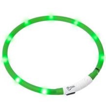 Karlie LED světelný obojek zelený obvod 20-75cm Karlie LED světelný obojek zelený obvod 20-75cm