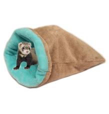 Marysa pelíšek 3v1 pro fretky - béžový/tyrkysový Marysa pelíšek 3v1 pro fretky - béžový/tyrkysový