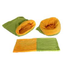 Marysa pelíšek 3v1 pro štěňátka/koťátka, zelený/žlutý