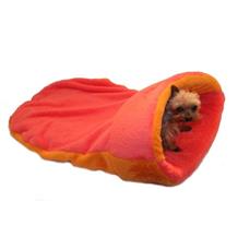 Marysa pelíšek 2v1 s lemem, oranžový/růžový, velikost XL Marysa pelíšek 2v1 s lemem, oranžový/růžový, velikost XL