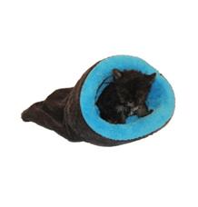 Marysa pelíšek 2v1 mini pro štěňátka/koťátka, modrý/černý Marysa pelíšek 2v1 mini pro štěňátka/koťátka, modrý/černý