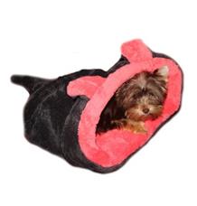 Marysa pelíšek 2v1 pro štěňátka/koťátka, MYŠÁK, červený/černý Marysa pelíšek 2v1 pro štěňátka/koťátka, MYŠÁK, červený/černý