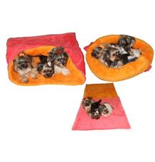 Marysa pelíšek 3v1 MAX, růžový/oranžový Marysa pelíšek 3v1 MAX, růžový/oranžový