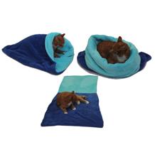 Marysa pelíšek 3v1 pro kočky, modrý/tyrkysový, velikost XL Marysa pelíšek 3v1 pro kočky, modrý/tyrkysový, velikost XL