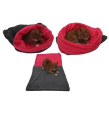 Marysa pelíšek 3v1 pro kočky, šedý/tmavě růžový, velikost XL Marysa pelíšek 3v1 pro kočky, šedý/tmavě růžový, velikost XL