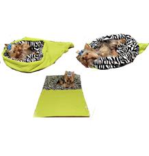 Marysa pelíšek 3v1 pro psy, světle zelený/zebra, velikost XL Marysa pelíšek 3v1 pro psy, světle zelený/zebra, velikost XL