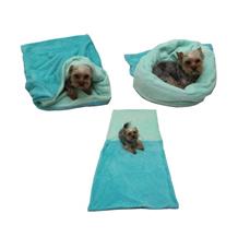 Marysa pelíšek 3v1 pro psy, tmavě tyrkysový/světle tyrkysový, velikost XL Marysa pelíšek 3v1 pro psy, tmavě tyrkysový/světle tyrkysový, velikost XL