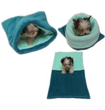 Marysa pelíšek 3v1 pro štěňátka/koťátka, tmavě zelený/světle tyrkysový Marysa pelíšek 3v1 pro štěňátka/koťátka, tmavě zelený/světle tyrkysový