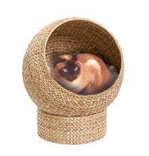 Karlie Proutěný pelech BANANA béžový pro kočky 47x47x6cm Karlie Proutěný pelech BANANA béžový pro kočky 47x47x6cm