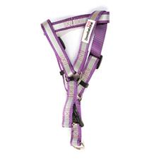 Doodlebone reflexní lehký postroj, fialový, velikost M Doodlebone reflexní lehký postroj, fialový, velikost M