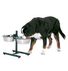 Karlie Stojan na misky včetně nerezových misek 2x22cm 2,5l Karlie Stojan na misky včetně nerezových misek 2x22cm 2,5l