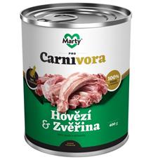 MARTY konz. pro kočky ProCarnivora-hovězí+zvěř 400g