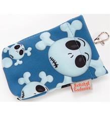 Kapsa na pytlíky suchý zip Lebka modrá Kapsa na pytlíky suchý zip Lebka modrá